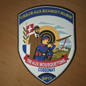 Badge PVC 2D – Tir aux mousquetons